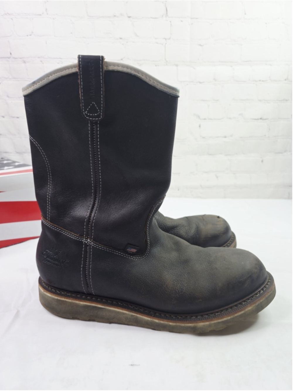Thorogood Wellington Boots Steel Toe Waterproof Leather 804-4939 Mens 12 D